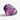 Large rough amethyst crystal with deep purple color and natural facets on a clean white background with a reflection.