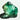 Large rought emerald gemstone with deep green color and natural facets on a clean white background. Reflection.